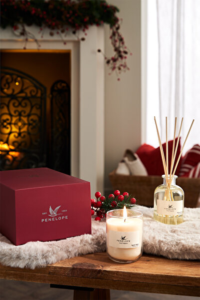 Penelope Yılbaşı Vanilla Velvet Kutulu Hediye Seti (Oda Kokusu & Mum)