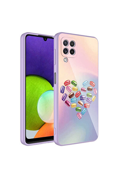 zore حافظة لهاتف Galaxy A22 4G مصنوعة من السيليكون الصلب المزخرف وغطاء إيبوكس...