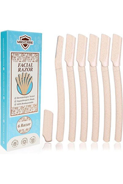 MRKCARE ماكينة حلاقة للوجه والحواجب للنساء - شفرات دقيقة من الفولاذ المقاوم ل...