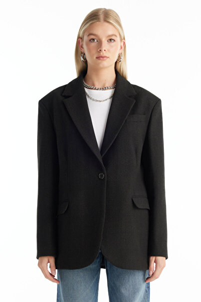 Ted Baker KOYU HAKİ YÜNLÜ OVERSİZE BLAZER