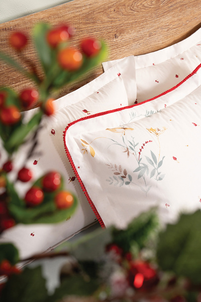 Puffy Avila Double Ranforce Duvet Cover Set - White