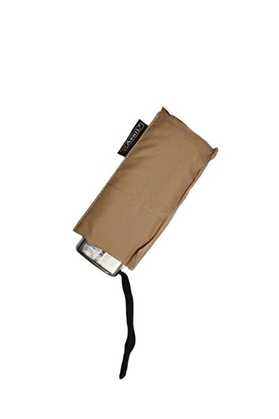 Genel Markalar Kahverengi mini kadın şemsiye, 7 teller, 16 cm boy, 82 cm çap,...