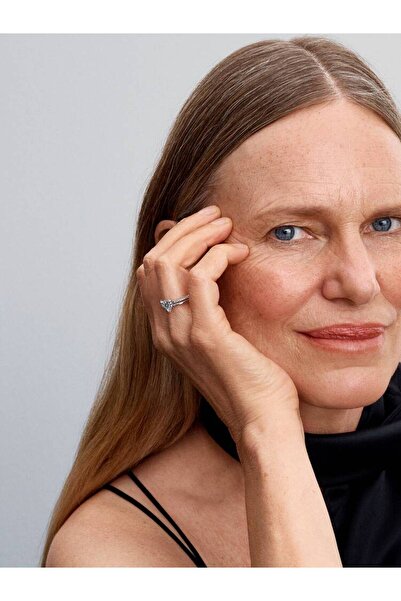 Pandora Shiny ring with two bands and heart Zirconium in 925 Silver - 54