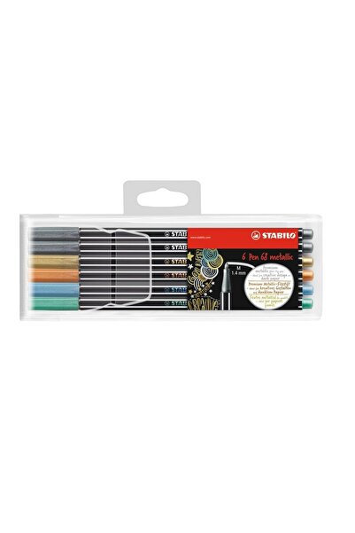 Stabilo Carioca Pen 68, 1 mm, culori metalizate 6 culori/set
