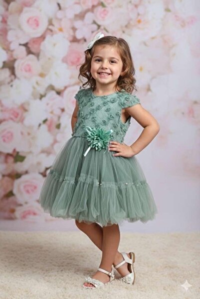 mali-kon kids فستان زفاف للفتيات من مالي-كون