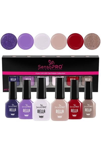 SensoPRO Milano Set de 6 oje semipermanente BELLA SensoPRO Milano, Chic Adven...