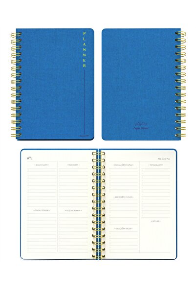 Meli Melek Melimelek Planner Blue (Paperback) - Ceyda Düvenci
