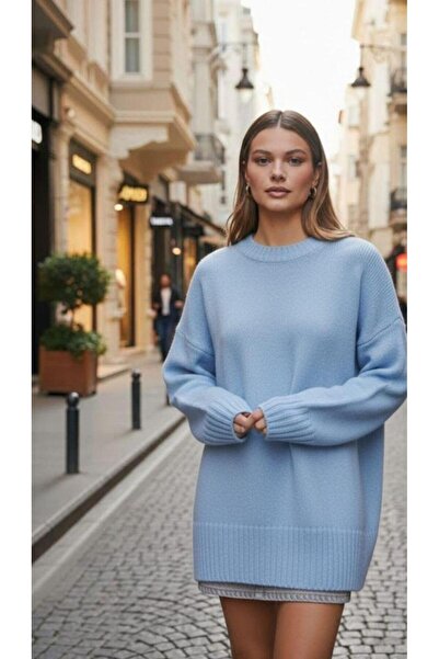 Cockatoo Kadın Bisiklet Yaka Relax Fit Yumuşak Triko Kazak