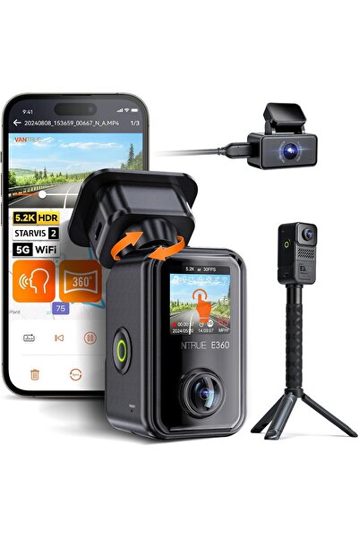 VANTRUE E360 ACE 5.2K 360° Panoramic WiFi Dash Cam