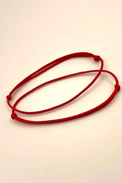 Concept HuBuTU 2 Adet Red String of Faith Kırmızı Kader İpi Sevgili Bilekliği...