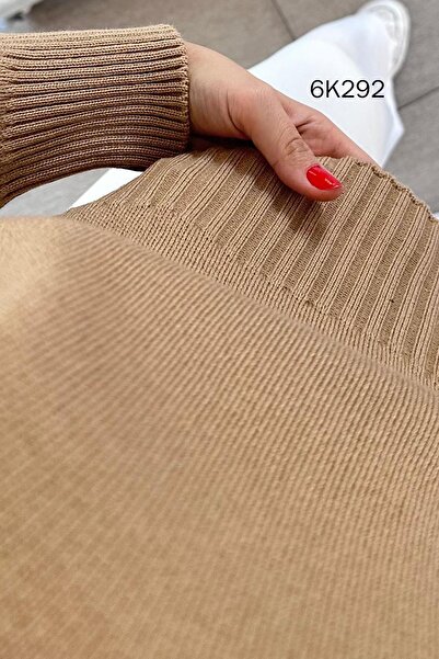 İnce Topuk V-Neck Knitwear Blouse 6K292