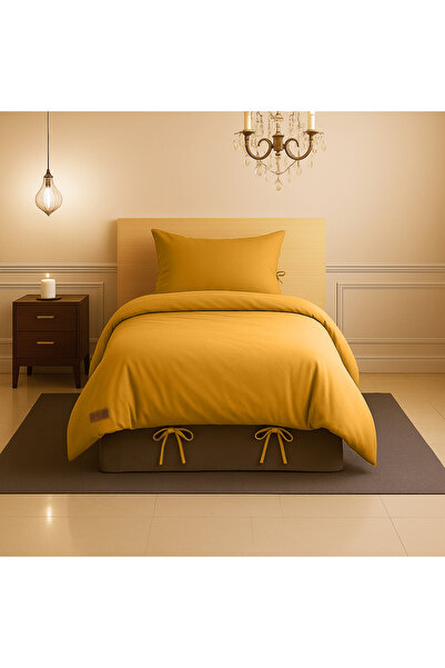 Sabia 100% Cotton 62 Thread Count 80X180 cm Single Duvet Cover Set with Elastic Sheet Suitable for +30 cm Height