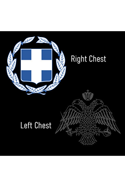 Crea Eymer Wear Greece Emblem Printed - Military - Full Zipper Softshell Fleece - Softshell Polar Mont Haki