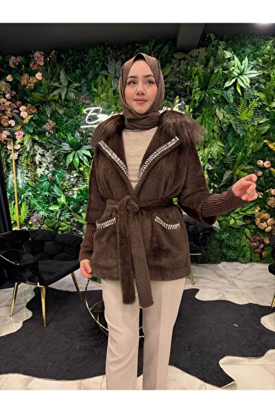 EMİNE ÖZTÜRK LUXURY ETRUCCİ ELİŞİ DETAYLI ANGORA KABAN 7251