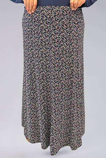 BNZ TEKSTİL Pieced Long Prayer Skirt, Viscose Civil 8 Pieces Long Women's Skirt