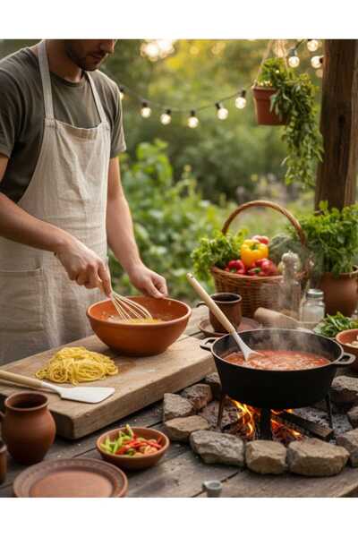 BAROTTİ 3'lü Bambu Saplı Silikon Pişirme Gereçleri Seti