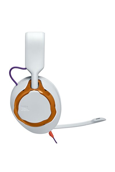JBL Quantum 250 Wired Gaming Headphones, Spatial Sound, White, 50mm