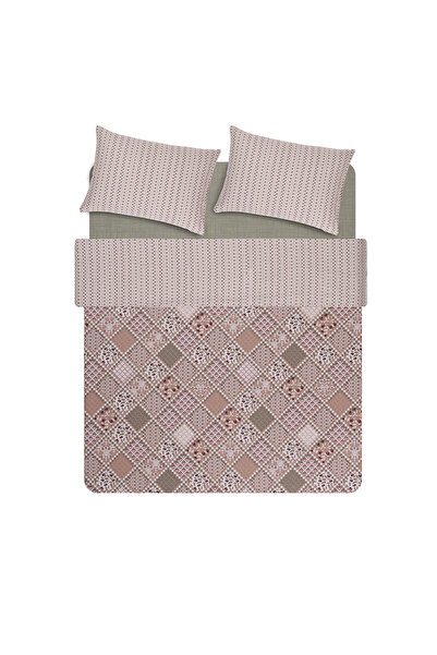 Puffy Holmen Double Polycotton Duvet Cover Set - Tile