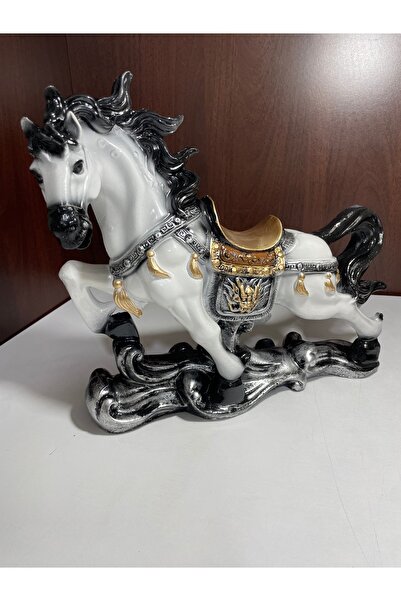 TEZ Dekoretif -MİDİLLİ AT-Beyaz ve Karışık Renk Biblo