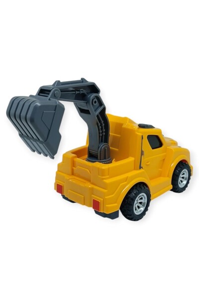 KIZIL Friction Powered Construction Vehicles - Dinosaur Crane - Bh002 - Yellow