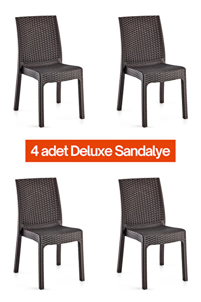 RETRO ART Holiday Deluxe Kolsuz Sandalye 4'lü