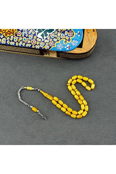 Bülbül Tesbih Rus Kaliningrad Damla Kehribar Tespih | Kapsül Model ve Gümüş Püsküllü Usta İşçilik