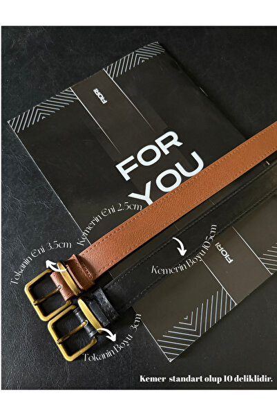 Fiori 2-Piece Antique Square Buckle Bridged Women's Belt, Trouser Belt, Coat Belt, Dress Belt