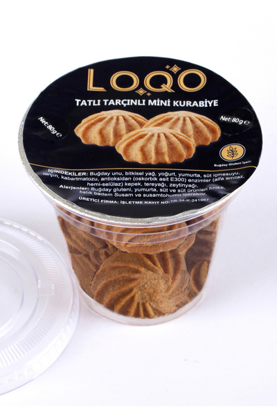 LOQO Tarçınlı mini bardak kurabiye(80 gram)