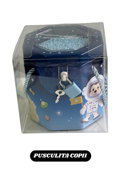 wei Pusculita pentru copii cu lacat și cheița – model baieti(diverse culori)