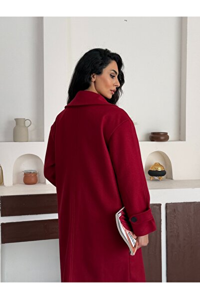 Azda Long Cashmere Jacket Model Code:008