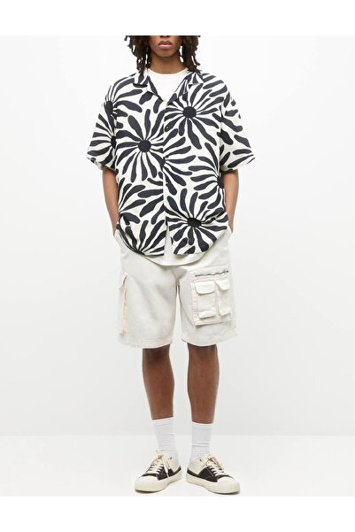 Pull & Bear Camasa, Alb/Albastru