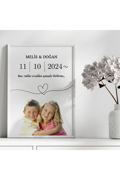 CKA Tasarım Kişiye Özel Tasarım Çocukluk Birleştirme Tablosu, Sevgiliye Hediye