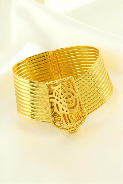 Genel Markalar MTXDPN Tuğra Taşlı Trabzon (163056) Burma Bilezik-Sarı