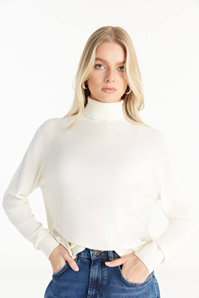 Ted Baker KIRIK BEYAZ BALIKÇI YAKA KAZAK