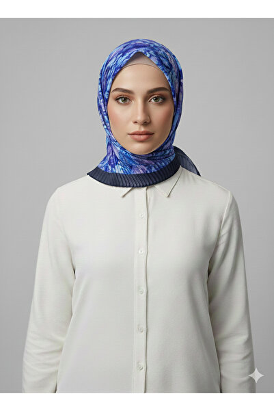 nehir eşarp Desenli Piliseli Eşarp