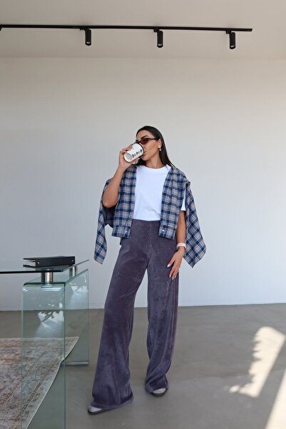 Özge Özgenç Παντελόνι από βελούδο κοτλέ