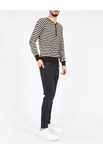 Evendi Blouse, Brown/ecru