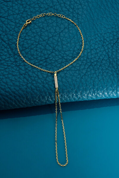 Innuendo Jewelry 925 AYAR GÜMÜŞ ÜZERİ ALTIN KAPLAMA İ HARFLİ ŞAHMERAN