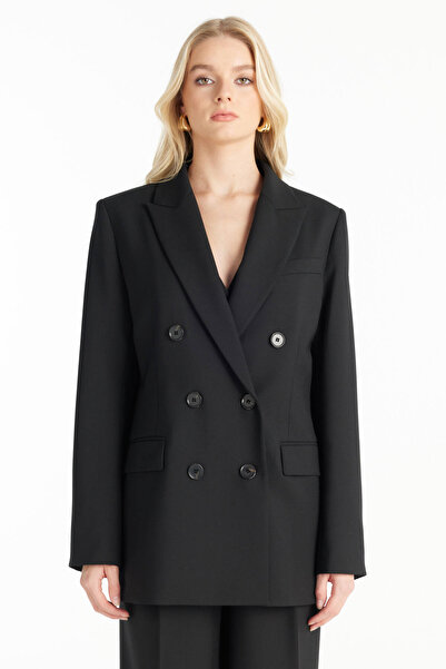 Ted Baker SİYAH YÜNLÜ KLASİK KRUVAZE BLAZER