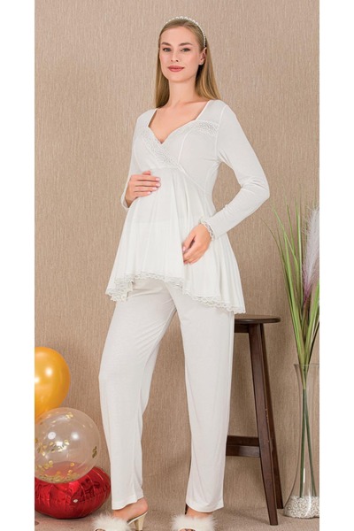 Lady Lingerie Long Sleeve Maternity Pajama Set