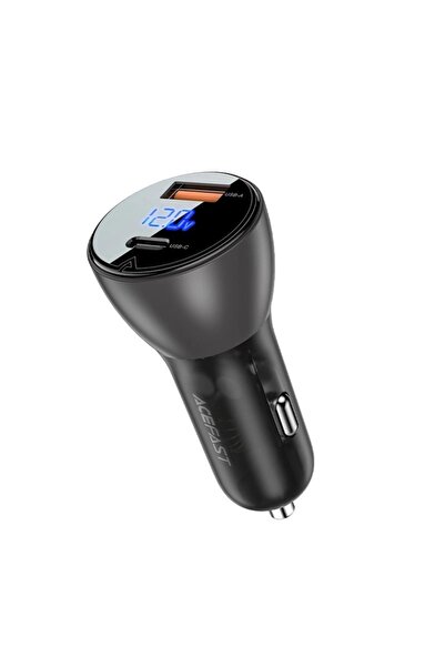 Acefast Încărcător auto 63W, 1x USB + 1x Tip-C, PD3.0, PPS, QC3.0, încărcare ...
