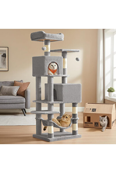 Smart Vibe Huggo Hub UltraMax MultiLevel Cat Set, Soft Plus, 360 Lounge Platform, Hammock, Light