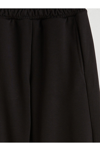 LC Waikiki Kids Black Elastic Waist Girls' Sweatpants