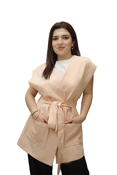 modahira belden kuşak bağlama cepli yelek