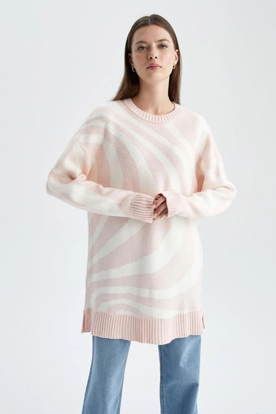 DeFacto Regular Fit Crew Neck Tunic