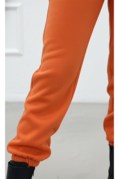 Fifty Color Crop Hooded Three Thread Thick Fleece Tracksuit Set