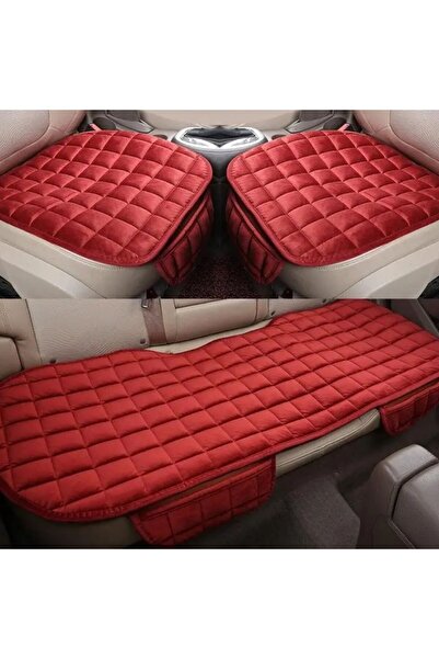 OEM Set of 3 Car Seat Covers Red