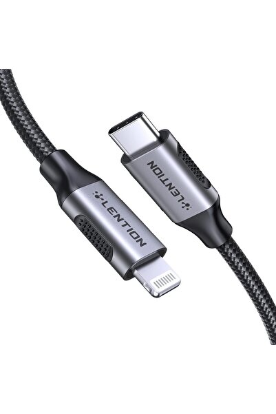 LENTION USB-C to Lightning Charging Cable 3ft (1M) - Grey