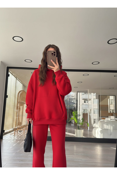 YAKAMEL طقم رياضي نسائي فاخر من 3 قطع مع تطريز