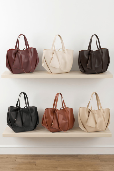 HONEY BAG Pole Mini Wallet Detailed Hand and Shoulder Bag with Magnet Closure